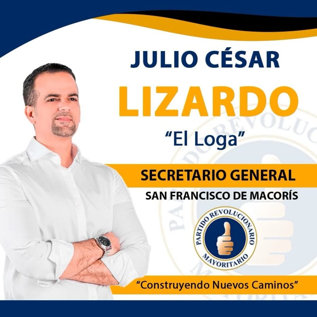Julio César Lizardo lanza su candidatura a la Secretaría General municipal del PRM en San Francisco de Macorís. 1000580378